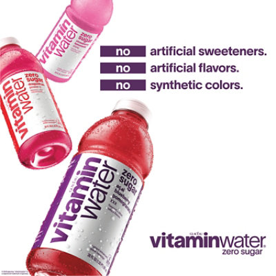 vitaminwater Zero Water Beverage Nutrient Enhanced Squeezed Lemonade - 6-16.9 Fl. Oz. - Image 4