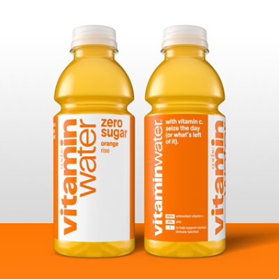 vitaminwater Zero Water Beverage Nutrient Enhanced Rise Orange - 6-16.9 Fl. Oz. - Image 3