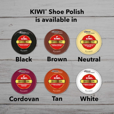 Kiwi Brown Giant Metal Tin Shoe Polish Paste - 2 Oz - Image 3