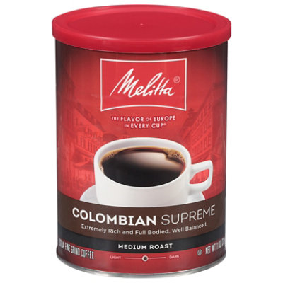 Melitta European Indulgence Coffee Extra Fine Grind Medium Roast 3 Colombian Supreme - 11 Oz - Image 2