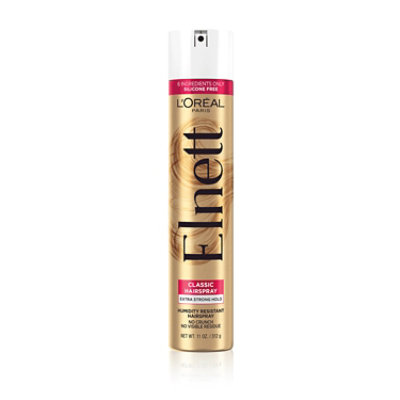 L'Oreal Paris Elnett Satin Extra Strong Hold Color Treated Classic Hairspray - 11 Oz - Image 1