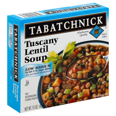 Tabatchnick Tuscany Lentil Soup Low Sodium - 15 Oz - Image 1