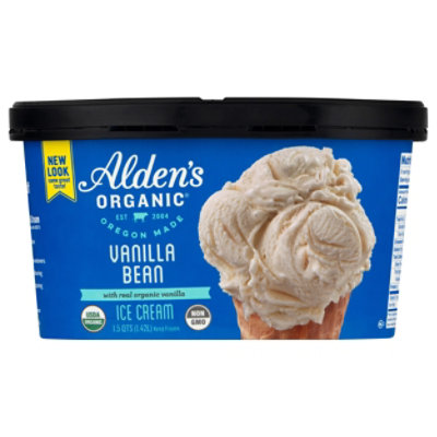 Alden's Organic Vanilla Bean Ice Cream - 1.5 Quarts - Image 3