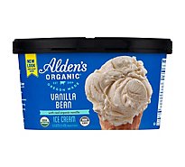 Aldens Ice Cream Vanilla Bean - 48 Oz