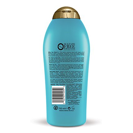 OGX Renewing Plus Argan Oil of Morocco Hydrating Hair Shampoo - 25.4 Fl. Oz. - Image 4