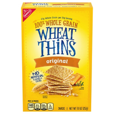  Nabisco Wheat Thins Snacks Original - 9.1 Oz 