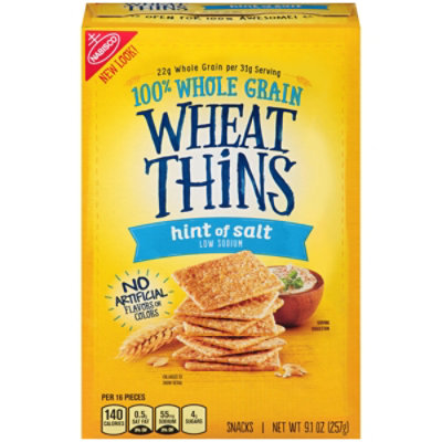 Wheat Thins Snacks Hint Of Salt - 9.1 Oz - Image 3