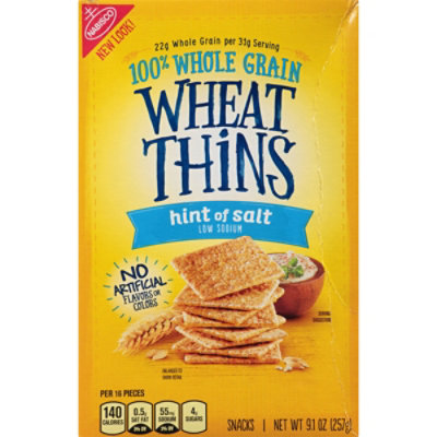 Wheat Thins Snacks Hint Of Salt - 9.1 Oz - Image 2