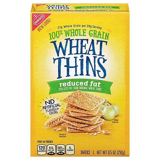 Wheat Thins Snacks Reduced Fat - 8.5 Oz