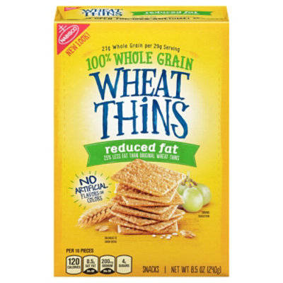 Wheat Thins Snacks Reduced Fat - 8.5 Oz - Image 1