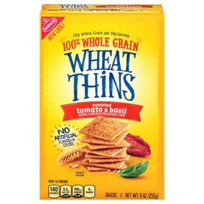 Wheat Thins Snacks Sundried Tomato & Basil - 9 Oz