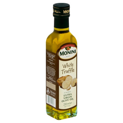 Monini Olive Oil Extra Virgin Flavored White Truffle - 8.5 Fl. Oz. - Image 1