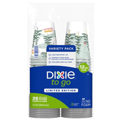 Dixie To Go Paper Cups And Lids 12 Oz - 26 Count - Image 3