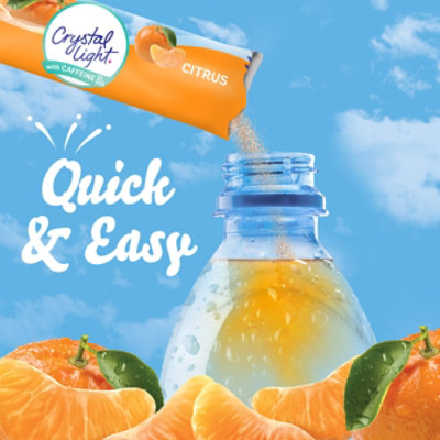 Crystal Light Citrus Naturally Flavored Powdered Drink Mix with Caffeine - 10 Count - Image 3