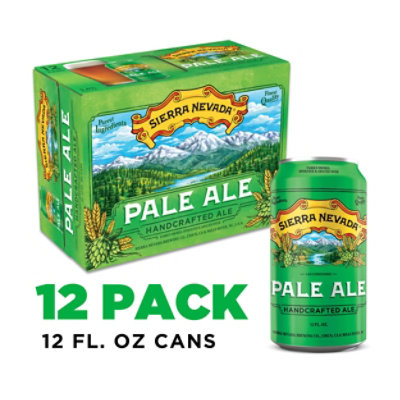 Sierra Nevada Beer Pale Ale Handcrafted Ale Cans - 12-12 Fl. Oz.