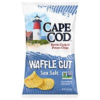Cape Cod Potato Chips Kettle Cooked Waffle Cut Sea Salt - 7 Oz - Image 3