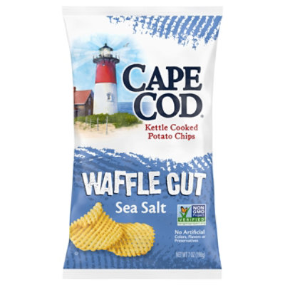 Cape Cod Potato Chips Kettle Cooked Waffle Cut Sea Salt - 7 Oz - Image 3