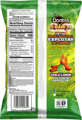 Doritos Tortilla Chips Dinamita Chile Limon - 9.25 Oz - Image 5