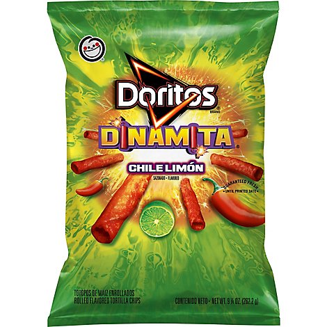 Doritos Tortilla Chips Dinamita Chile Limon - 9.25 Oz