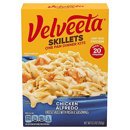 Velveeta Cheesy Skillets Dinner Kit Chicken Alfredo Box - 12.5 Oz - Image 3