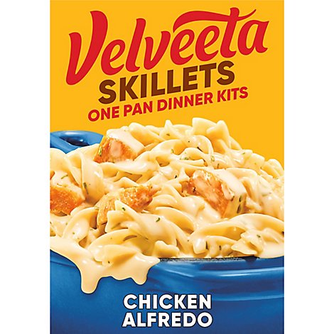 Velveeta Cheesy Skillets Dinner Kit Chicken Alfredo Box - 12.5 Oz