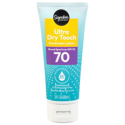 Signature Select/Care Suncreen Lotion Ultra Dry Touch Water Resistant Light SPF 70 - 3 Fl. Oz. - Image 1