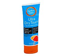 Signature Care Suncreen Lotion Ultra Dry Touch Water Resistant Light SPF 70 - 3 Fl. Oz.
