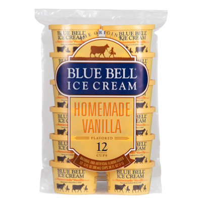 Blue Bell Homemade Vanilla Cup - 12-3 Fl. Oz. - Image 1