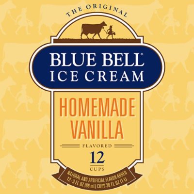 Blue Bell Homemade Vanilla Cup - 12-3 Fl. Oz. - Image 2