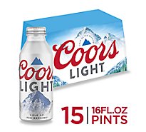 Coors Light Beer American Style Light Lager 4.2% ABV Bottles - 15-16 Fl. Oz.