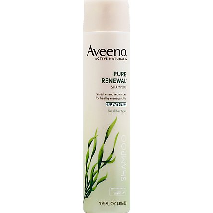 Aveeno Active Naturals Pure Renewal Shampoo for All Hair Types - 10.5 Fl. Oz. - Image 2