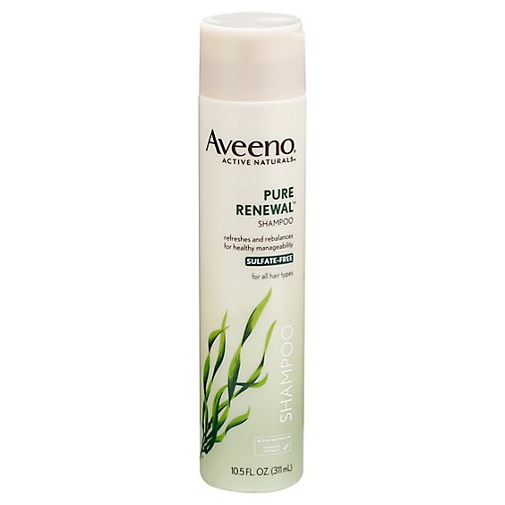 Aveeno Active Naturals Pure Renewal Shampoo for All Hair Types - 10.5 Fl. Oz.