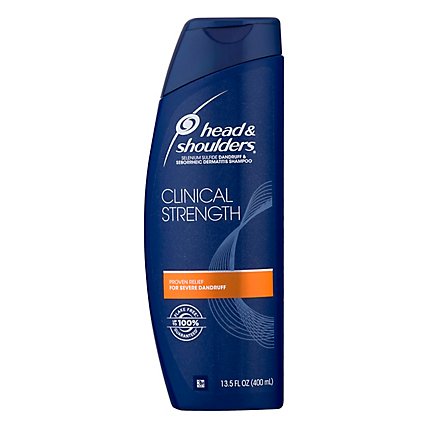 Head & Shoulders Shampoo Clinical Strength Dandruff Defense Intensive Itch Relief - 13.5 Fl. Oz. - Image 2