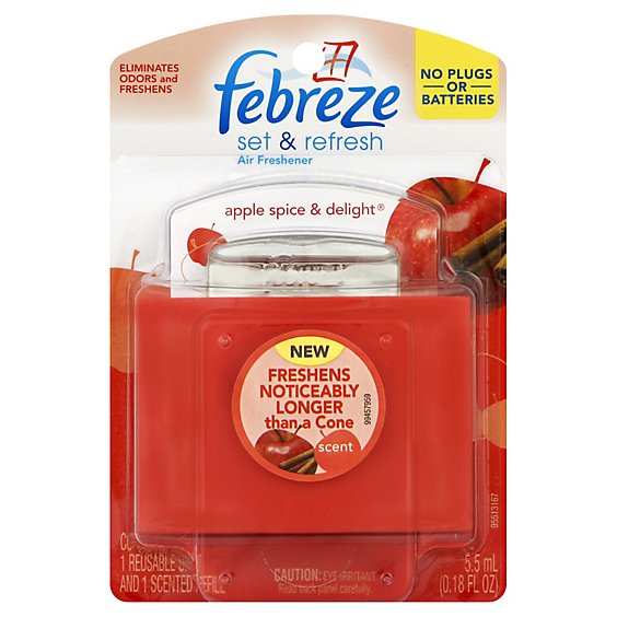 Febreze Set & Refresh Air Freshener Apple Spice & Delight - 0.18 Fl. Oz.
