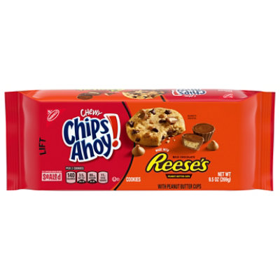 Chips Ahoy! Cookies Chewy Chocolate Chip With Reeses - 9.5 Oz