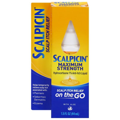 Scalpicin Scalp Itch Relief Maximum Strength with Aloe Liquid - 1.5 Fl. Oz. - Image 2