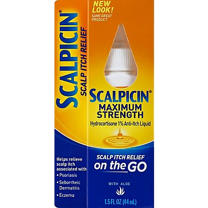 Scalpicin Scalp Itch Relief Maximum Strength with Aloe Liquid - 1.5 Fl. Oz. - Image 2