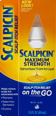 Scalpicin Scalp Itch Relief Maximum Strength with Aloe Liquid - 1.5 Fl. Oz. - Image 2