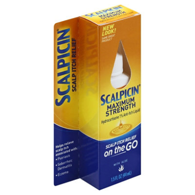 Scalpicin Scalp Itch Relief Maximum Strength with Aloe Liquid - 1.5 Fl. Oz. - Image 1