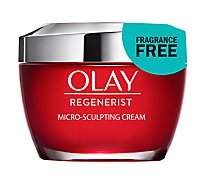 Olay Regenerist Micro Sculpting Cream Face Moisturizer Fragrance Free - 1.7 Oz