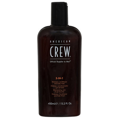 American Crew Classic Shampoo Conditioner and Body Wash 3-in-1 - 15.2 Fl. Oz.
