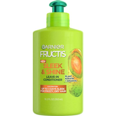 garnier fructis sleek and shine leave in conditioner curly hair