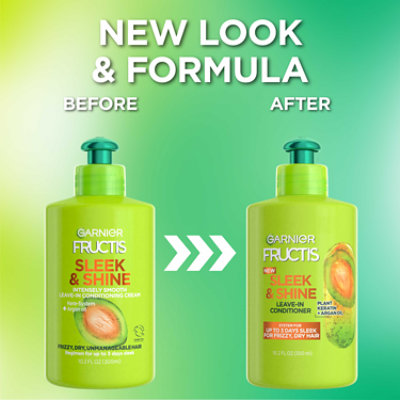 Garnier Fructis Sleek And Shine Intense Smooth Leave In Conditioner - 10.2 Fl. Oz. - Image 3