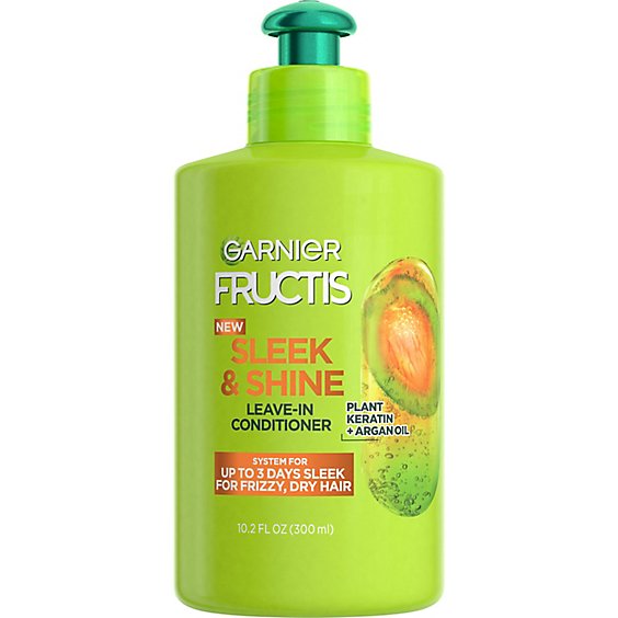 Garnier Fructis Sleek And Shine Intense Smooth Leave In Conditioner   Fl. Oz. - Safeway