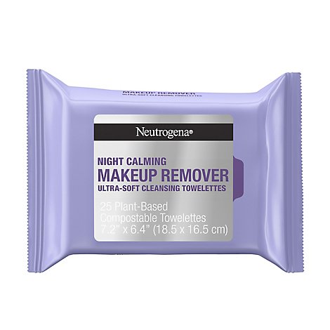 Neutrogena Night Calming Makeup Remover Cleansing Towelettes - 25 Count