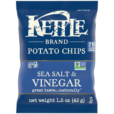 Kettle Potato Chips Sea Salt & Vinegar - 1.5 Oz
