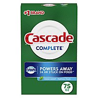 Cascade Complete Dishwasher Detergent Powder Fresh Scent - 75 Oz - Image 2