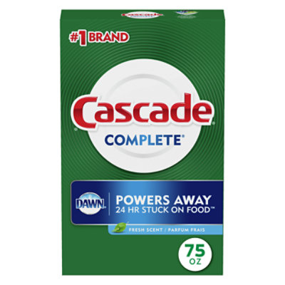 Cascade Complete Dishwasher Detergent Powder Fresh Scent - 75 Oz - Image 1