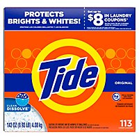 Tide Powder Laundry Detergent Original Scent with Acti-Lift Crystals 102 Loads - 143 Oz - Image 1