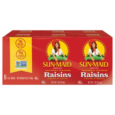 Sun-Maid Raisins Natural California - 6-1 Oz - Image 2